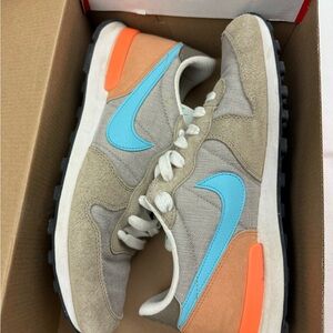 Nike Kids Shoes - Beige and Blue